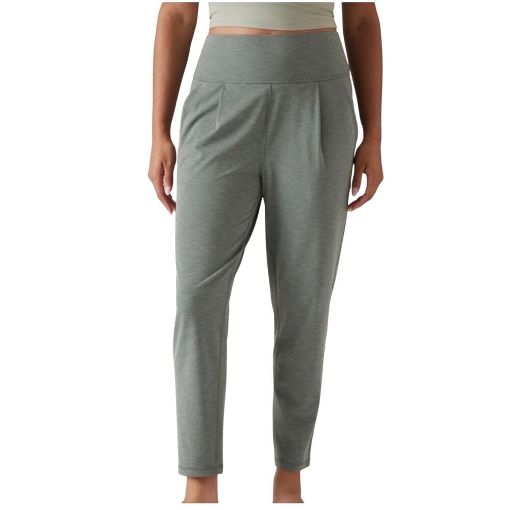 Athleta Elation Ultra High-Rise Pant, Sage Green, Yoga Athleisure Women's Medium